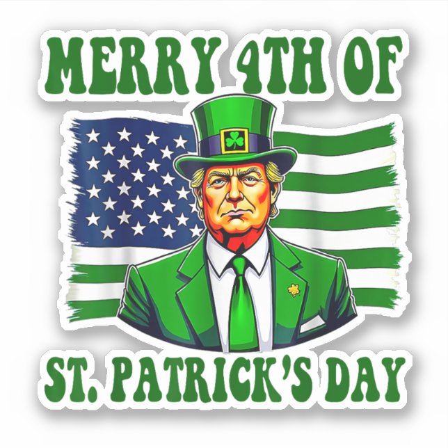 Make St Patricks Day Great Again Funny Trump (Front)