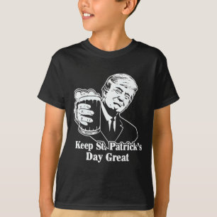 Make St Patricks Day Great Again Funny Trump Men W T-Shirt