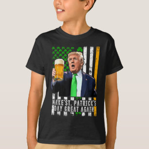 Make St Patricks Day Great Again Irish American T-Shirt