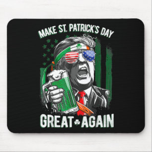 Make St Patricks Day Great Again Irish Leprechaun  Mouse Pad