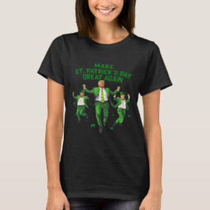 Make St Patrick's Day Great Again Lucky Trump Beer T-Shirt