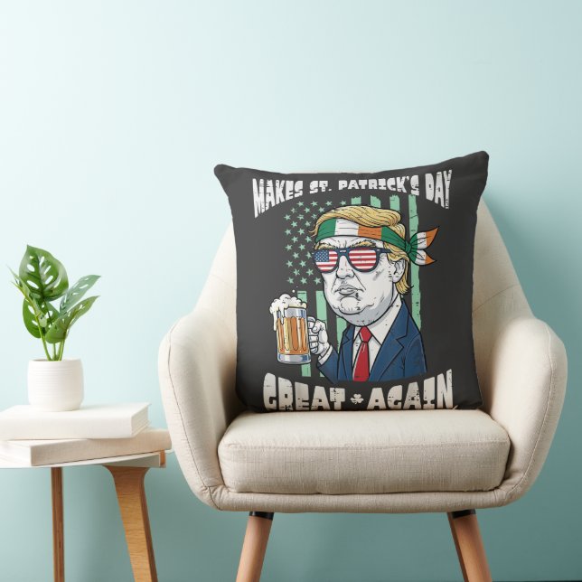 Make St Patricks Day Great Again Saint Paddys Cushion (Chair)