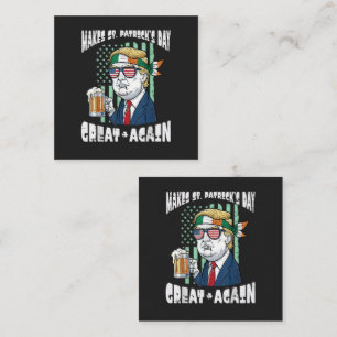 Make St Patricks Day Great Again Saint Paddys Enclosure Card