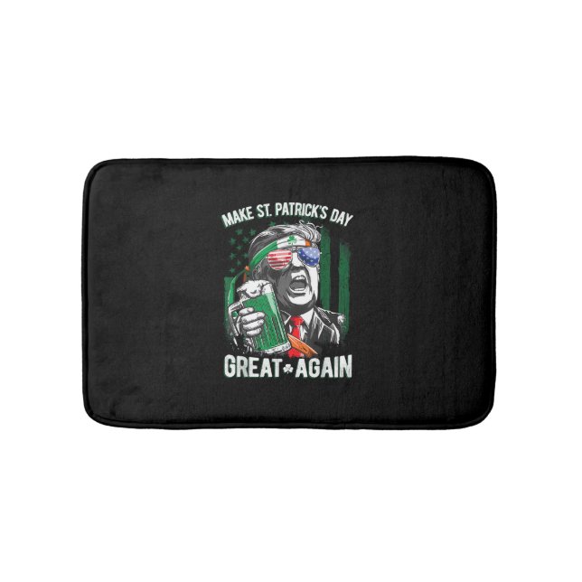 Make St Patricks Day Great Again Shirt Trump Men W Bath Mat (Front)