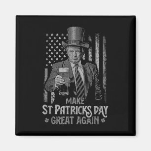 Make St Patricks Day Great Again Trump Shamrock _2 Magnet