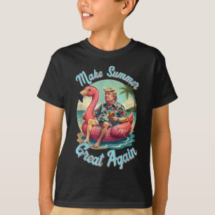 Make Summer Great Again Donald Trump Vacation Hawa T-Shirt