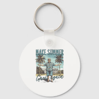 Make Summer Great Again, Trump Summer _1 Key Ring