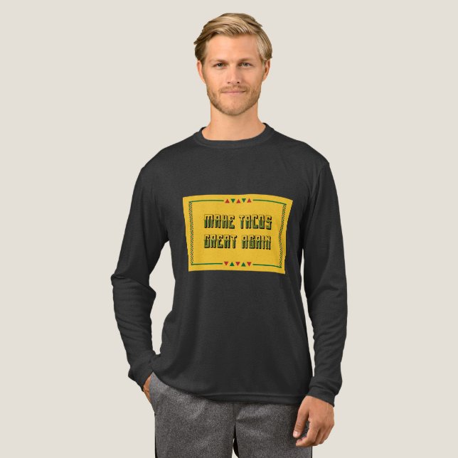 Make Tacos Great Again Tri-Blend Shirt (Full Front)