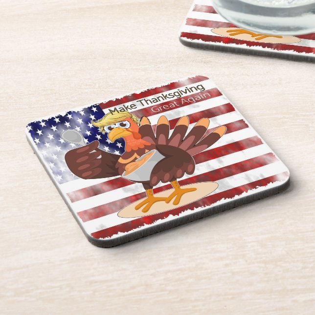 Make Thanksgiving Great Again Coaster (Left Side)
