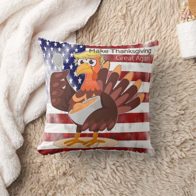 Make Thanksgiving Great Again Cushion (Blanket)