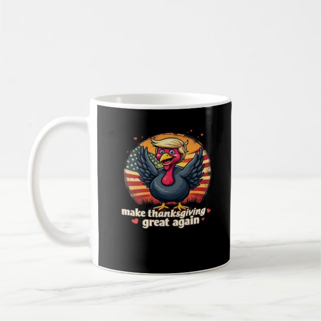 Make Thanksgiving Great Again Thanksgiving Classic Coffee Mug (Left)