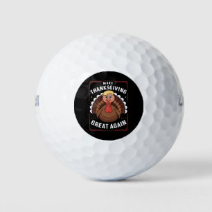 Make Thanksgiving Great Again Trump Turkey Golf Balls