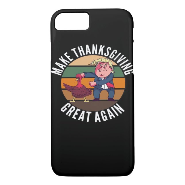 Make Thanksgiving Great Again Trumpkin – Funny Tur Case-Mate iPhone Case (Back)