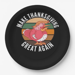 Make Thanksgiving Great Again Trumpkin –  Hallowee Paper Plate