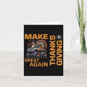 Make Thanksgiving Great Again Turkey Funny 2024  Card