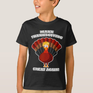 Make Thanksgiving Great Again Turkey Trump Funny T T-Shirt