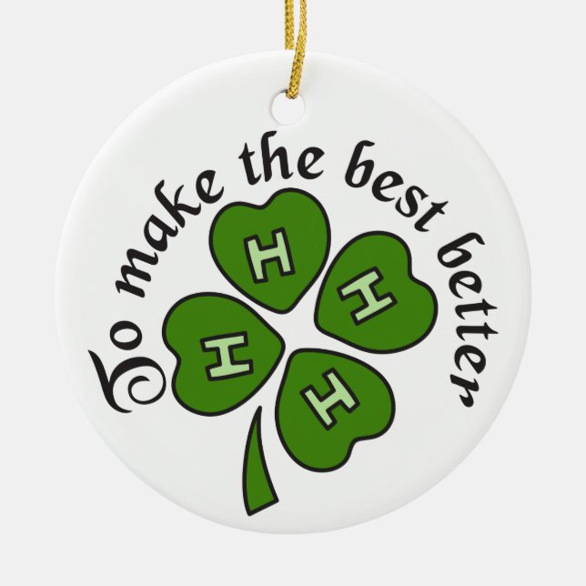 Make The Best Better Ceramic Tree Decoration (Front)