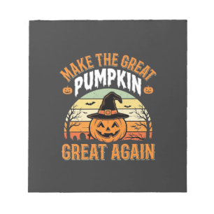 Make The Pumpkin Great Again Halloween Design_1 Notepad