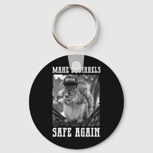 Make The Squirrels Safe Again Trump 2024 Save The  Key Ring