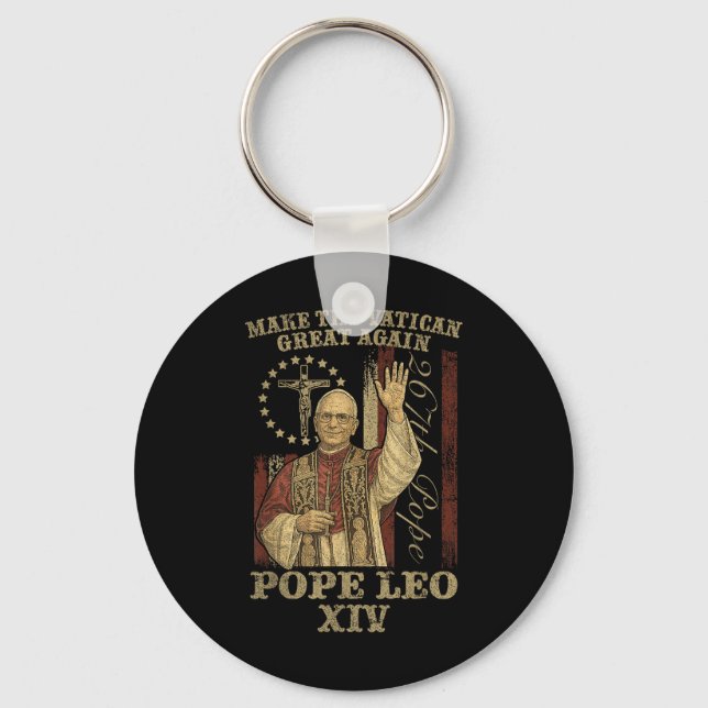 Make The Vatican Great Again Shirt Cardinal Robert Key Ring (Front)
