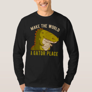 Make The World A Gator Place Animal Alligator T-Shirt