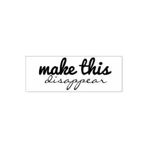 make this disappear- hand stamper self-inking stamp