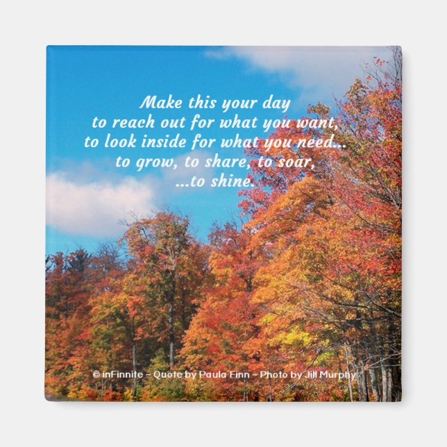 Make This Your Day...Inspirational Quote Magnet (Front)