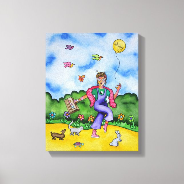 Make time for joyous moments by Rita Loyd Canvas Print (Front)