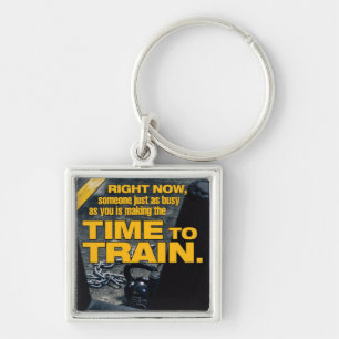 Make Time To Train - Workout Motivational Key Ring