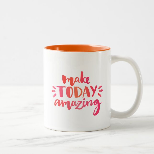Make Today Amazing 2 Two-Tone Coffee Mug (Right)