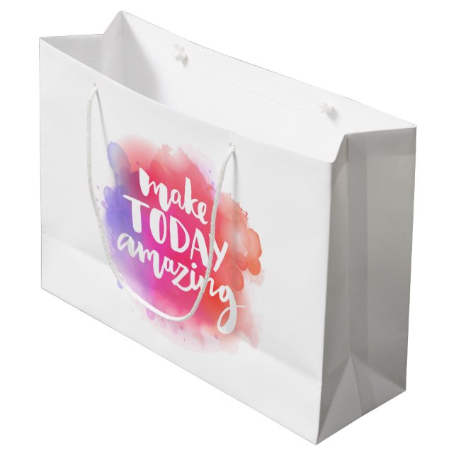 Make Today Amazing Large Gift Bag (Front Angled)