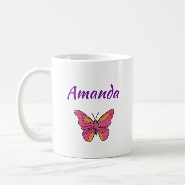 "Make Today Amazing" Personalised Happy Day Coffee Mug (Left)