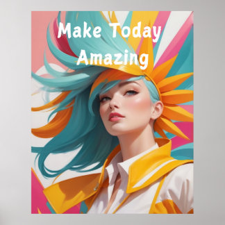 Make Today Amazing Quote in Wall Art
