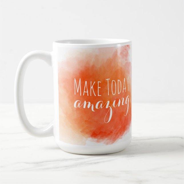 Make Today Amazing | Watercolor Coffee Mug (Left)