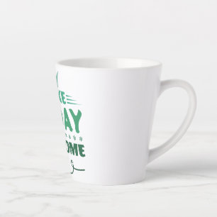 Make Today Awesome Retro Typography Latte Mug