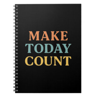 Make Today Count – Minimalist Motivational Noteboo Notebook