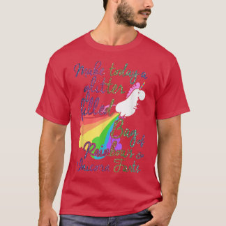 Make Today Glitter Filled Bag of Rainbows and Unic T-Shirt