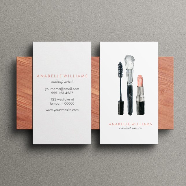 Make Up Accessories Business Card (Creator Uploaded)