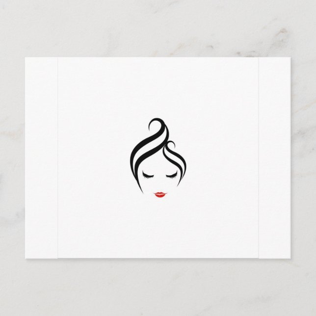 Make up and hairstyle postcard (Front)