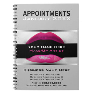 Make Up Artist Appointment Schedule Notebook
