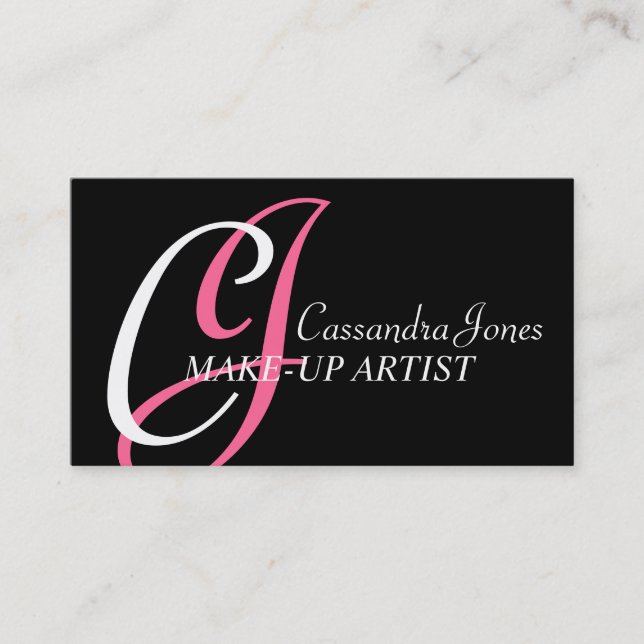 Make-Up Artist Business Cards (Front)