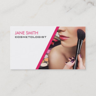 Make-up Artist Cosmetologist Cosmetology Elegant Business Card
