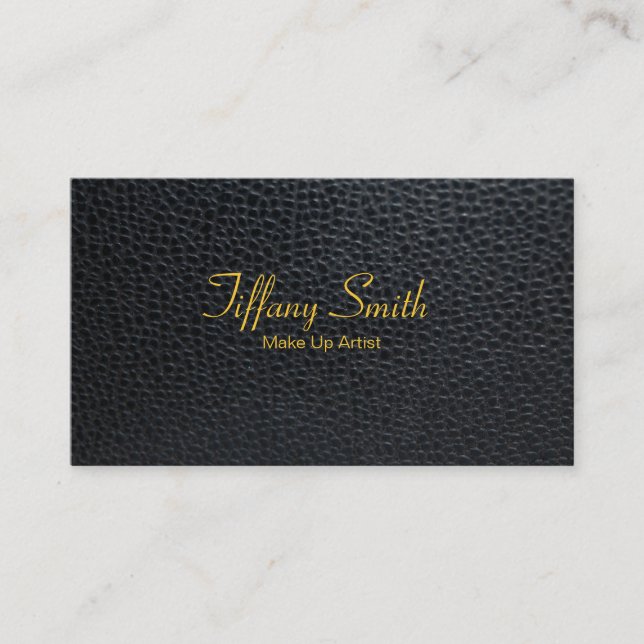 Make Up Artist / Leather Business Card (Front)