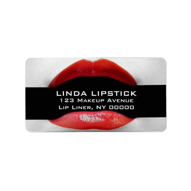 Make-Up Artist Mailing Address Labels (Front)