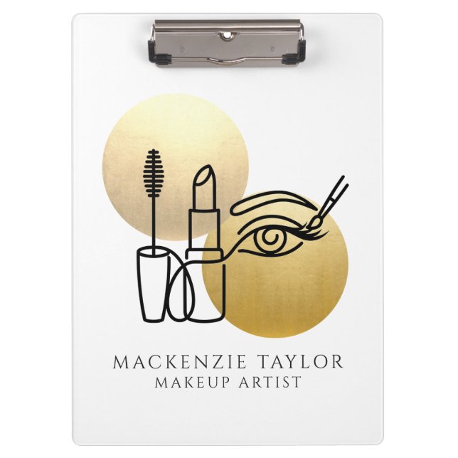 Make Up Artist Personalised Business Clipboard (Front)