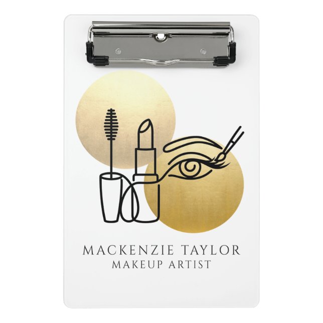 Make Up Artist Personalised Business Mini Clipboard (Front)