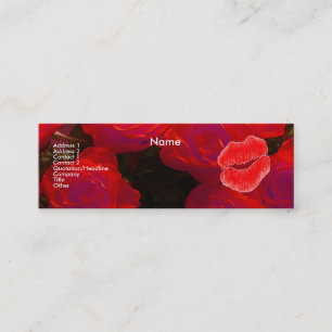 "Make-up Artist" Red Roses I Profile Card