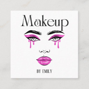 Make up Artist Square Business Card