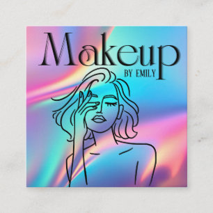 Make up Artist Square Business Card