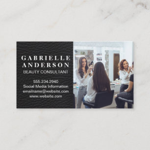 Make Up Artist Working in Salon Business Card